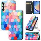 For Samsung Galaxy A35 5G CaseNeo Colorful Magnetic Leather Phone Case(Colorful Cube) - 1