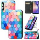 For Samsung Galaxy A55 5G CaseNeo Colorful Magnetic Leather Phone Case(Colorful Cube) - 1