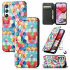 For Samsung Galaxy M34 5G CaseNeo Colorful Magnetic Leather Phone Case(Magic Space) - 1