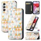 For Samsung Galaxy M34 5G CaseNeo Colorful Magnetic Leather Phone Case(Rhombus) - 1