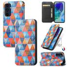 For Samsung Galaxy A16 CaseNeo Colorful Magnetic Leather Phone Case(Rhombus Mandala) - 1
