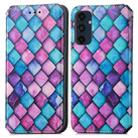 For Samsung Galaxy A16 CaseNeo Colorful Magnetic Leather Phone Case(Purple Scales) - 2