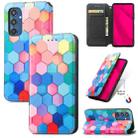 For Samsung Galaxy M35 CaseNeo Colorful Magnetic Leather Phone Case(Colorful Cube) - 1