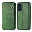 For Samsung Galaxy A16 Cubic Grid Pressed Magnetic Leather Phone Case(Green) - 2