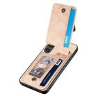 For Samsung Galaxy S24+ 5G Carbon Fiber Vertical Flip Zipper Phone Case(Khaki) - 3