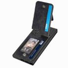 For Samsung Galaxy S24 Ultra 5G Carbon Fiber Vertical Flip Zipper Phone Case(Black) - 3
