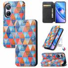 For Blackview A200 Pro CaseNeo Colorful Magnetic Leather Phone Case(Rhombus Mandala) - 1