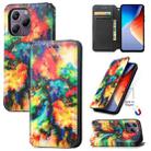 For Blackview  A96 CaseNeo Colorful Magnetic Leather Phone Case(Colorful Cloud) - 1