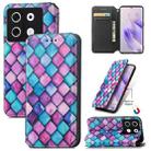 For Infinix Zero 30 5G CaseNeo Colorful Magnetic Leather Phone Case(Purple Scales) - 1