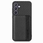 For Samsung Galaxy S24+ 5G Carbon Fiber Magnetic Card Wallet RFID Blocking Phone Case(Black) - 2