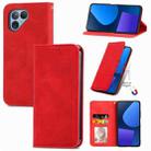 For Fairphone 5 Retro Skin Feel Magnetic Flip Leather Phone Case(Red) - 1