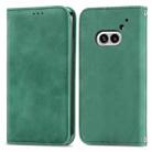 For Nothing Phone 2a Retro Skin Feel Magnetic Flip Leather Phone Case(Green) - 1