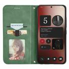 For Nothing Phone 2a Retro Skin Feel Magnetic Flip Leather Phone Case(Green) - 3