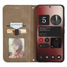 For Nothing Phone 2a Retro Skin Feel Magnetic Flip Leather Phone Case(Brown) - 3