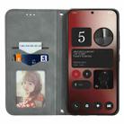 For Nothing Phone 2a Retro Skin Feel Magnetic Flip Leather Phone Case(Grey) - 3
