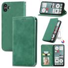 For  Nothing CMF Phone 1 Retro Skin Feel Magnetic Flip Leather Phone Case(Green) - 1