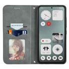 For  Nothing CMF Phone 1 Retro Skin Feel Magnetic Flip Leather Phone Case(Grey) - 3