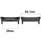 For Honor Watch 4 TMA-L19 1 Pair Metal Watch Band Connector(Black) - 4