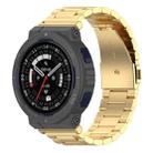 For Amazfit?Active Edge A2212 Three Beads Stainless Steel Watch Band(Gold) - 1