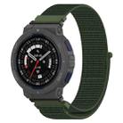 For Amazfit Active Edge A2212 Nylon Loop Hook and Loop Fastener Watch Band(Green) - 1