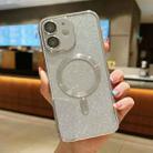For iPhone 12 MagSafe Glitter Electroplating TPU Phone Case(Silver) - 1