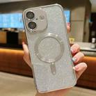 For iPhone 16 Plus MagSafe Glitter Electroplating TPU Phone Case(Silver) - 1