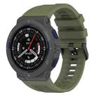 For Amazfit Active Edge A2212 Solid Color Silicone Watch Band(Green) - 1