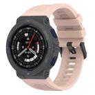 For Amazfit Active Edge A2212 Solid Color Silicone Watch Band(Pink) - 1