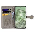 For Google Pixel 7 Cat and Dog Embossed Leather Phone Case(Gray) - 3