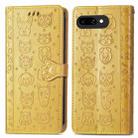 For Google Pixel 9a Cat and Dog Embossed Leather Phone Case(Yellow) - 2