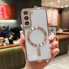 For Samsung Galaxy S23 5G MagSafe Electroplating TPU Phone Case(Rose  Gold) - 1