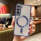 For Samsung Galaxy S23 5G MagSafe Electroplating TPU Phone Case(Blue) - 1