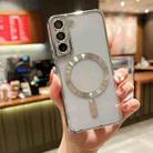 For Samsung Galaxy S21 5G MagSafe Electroplating TPU Phone Case(Silver) - 1