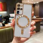 For Samsung Galaxy S20 Ultra 5G MagSafe Electroplating TPU Phone Case(Gold) - 1