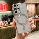 For Samsung Galaxy S24 Ultra 5G MagSafe Electroplating TPU Phone Case(Silver) - 1