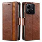 For Xiaomi Redmi Note 14 5G CaseNeo Splicing Dual Magnetic Buckle Leather Phone Case(Brown) - 2