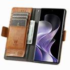 For Xiaomi Redmi Note 14 Pro 5G CaseNeo Splicing Dual Magnetic Buckle Leather Phone Case(Khaki) - 3