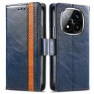 For Xiaomi Redmi Note 14 Pro+ 5G CaseNeo Splicing Dual Magnetic Buckle Leather Phone Case(Blue) - 2