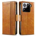 For Xiaomi 15 CaseNeo Splicing Dual Magnetic Buckle Leather Phone Case(Khaki) - 2
