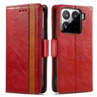 For Xiaomi 15 CaseNeo Splicing Dual Magnetic Buckle Leather Phone Case(Red) - 2