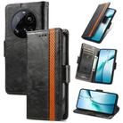 For Xiaomi 15 Ultra CaseNeo Splicing Dual Magnetic Buckle Leather Phone Case(Black) - 1