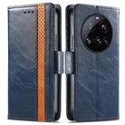For Xiaomi 15 Ultra CaseNeo Splicing Dual Magnetic Buckle Leather Phone Case(Blue) - 2