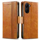 For Xiaomi Poco X7 Pro CaseNeo Splicing Dual Magnetic Buckle Leather Phone Case(Khaki) - 2