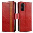 For Redmi Turbo 4 CaseNeo Splicing Dual Magnetic Buckle Leather Phone Case(Red) - 2