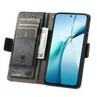 For Redmi Note 14 4G 164.84mm CaseNeo Splicing Dual Magnetic Buckle Leather Phone Case(Black) - 3