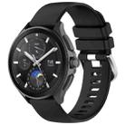 For Xiaomi Watch S3 Glossy Surface Silicone Watch Band(Black) - 1