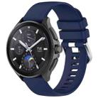 For Xiaomi Watch S3 Glossy Surface Silicone Watch Band(Dark Blue) - 1