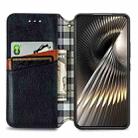 For Redmi Turbo 3 5G Cubic Grid Pressed Magnetic Leather Phone Case(Black) - 3