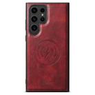 For Samsung Galaxy S23 Ultra 5G Suteni H15  Oil Eax Leather Detachable Wallet Back Phone Case(Red) - 2