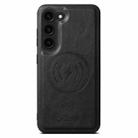 For Samsung Galaxy S23+ 5G Suteni H15  Oil Eax Leather Detachable Wallet Back Phone Case(Black) - 2